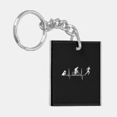 Triathlon - Triathlon - hartslag Sleutelhanger (Voorkant Links)