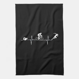 Triathlon - Triathlon - hartslag Theedoek