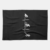 Triathlon - Triathlon - hartslag Theedoek (Horizontaal)