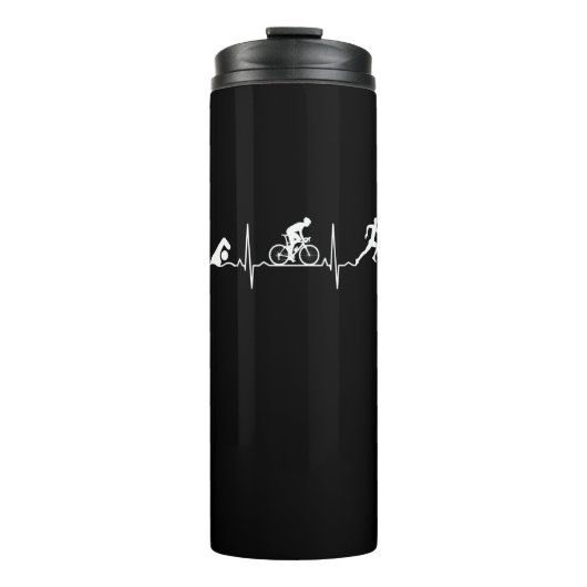 Triathlon - Triathlon - hartslag Thermosbeker (Voorkant)