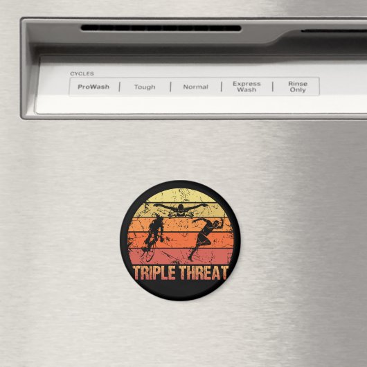 Triathlon Triple Threat  Magneet (Insitu (Vaatwasser))
