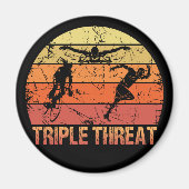 Triathlon Triple Threat  Magneet (Voorkant)