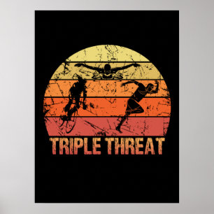 Triathlon Triple Threat  Poster
