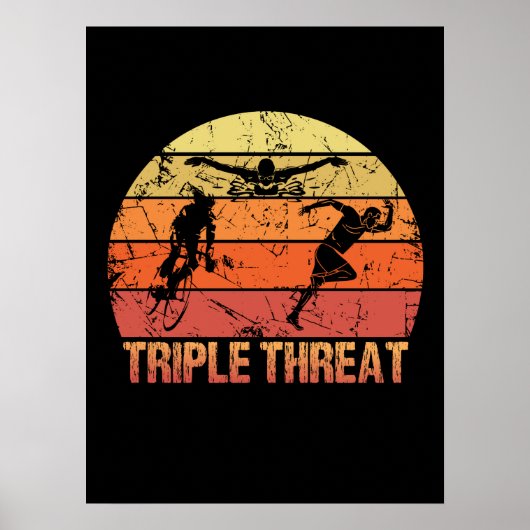 Triathlon Triple Threat Poster (Voorkant)