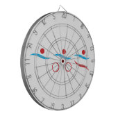 Triathlon unieke gave dartbord (Voorkant Links)
