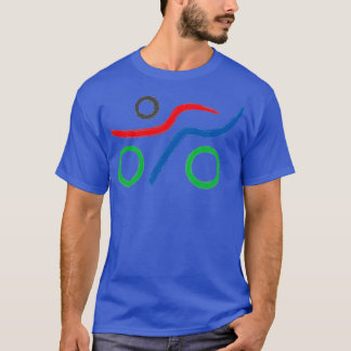 Triathlon unieke logo t-shirt