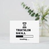 Triathlon vaardigheid Lading...... Briefkaart (Staand voorkant)