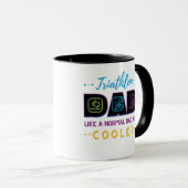 Triathlon vader, als een normale vader maar koeler mok (Voorkant rechts)