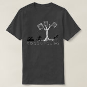 Triathlon versus Treeathlon en triathlon vinden pl T-shirt (Design voorkant)