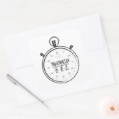 Triathlon Vierkante Sticker (Envelop)