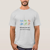 Triathlon-zwemfiets-loopwedstrijd T-shirt (Voorkant)