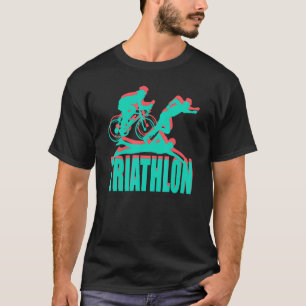 Triathlon-zwemfiets met triatlon t-shirt