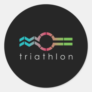 Triathlon_Zwemfiets Run Ronde Sticker