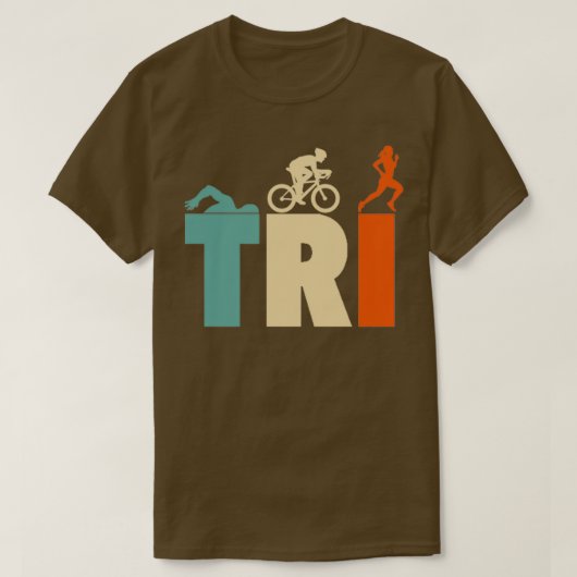 Triathlon-zwemster T-shirt (Design voorkant)
