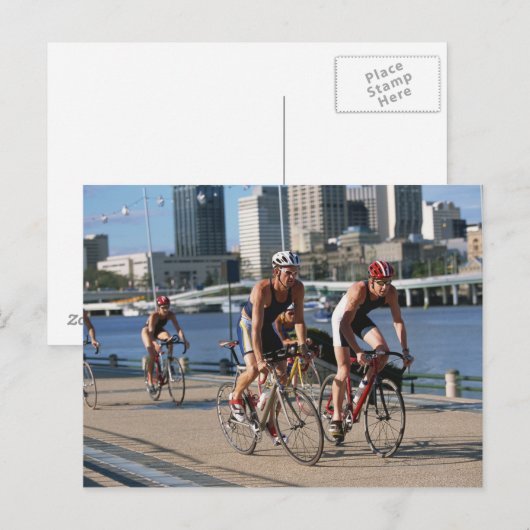 Triathloners Cycling Briefkaart (Voorkant / Achterkant)