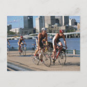 Triathloners Cycling Briefkaart (Voorkant)
