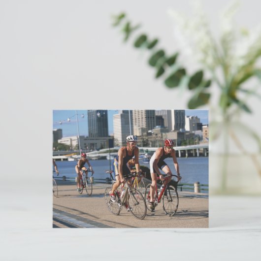 Triathloners Cycling Briefkaart (Staand voorkant)