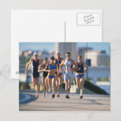 Triathloners met 5 briefkaart (Voorkant / Achterkant)