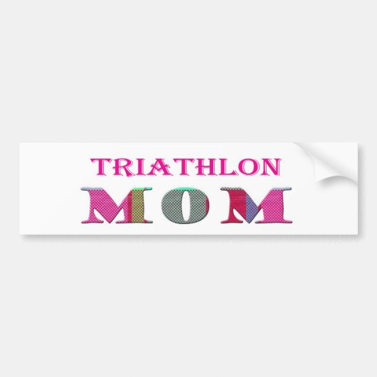 TriathlonMom Bumpersticker (Voorkant)