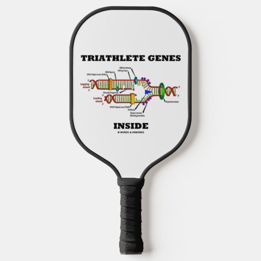 Triatlee-gen in DNA-replicatie Pickleball Paddle (Voorkant)