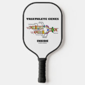 Triatlee-gen in DNA-replicatie Pickleball Paddle (Achterkant)