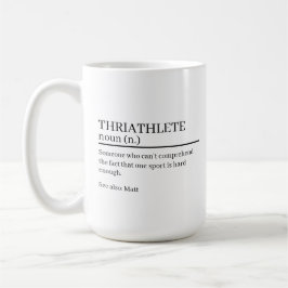 Triatleet definitie cadeau, naam definitie mok, koffiemok