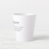 Triatleet definitie cadeau, naam definitie mok, latte mok (Voorkant)