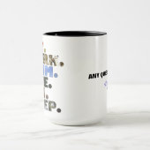 Triatleet Eet Werk Zwemfiets Run Slaap Dagelijks L Mok (Midden)