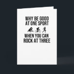 Triatleet Gifts Endurance Sports Triatlon Lover Kaart<br><div class="desc">Op zoek naar een perfecte gave voor een triathlon minnaar? Haal dit gekke triathlongeschenk voor een triatleet,  die van het zwemmen,  rennen en fietsen van endurance sporten houdt. Geweldig triatleet cadeau voor Kerstmis.</div>
