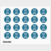 Triatleet Meisjes Grappige Triatlon Ronde Sticker (Vel)