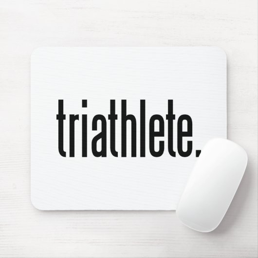 Triatleet. Muismat (Met muis)