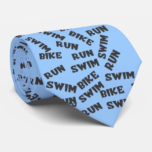 triatleet stropdas fiets met triathlon (Opgerold)