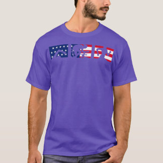 Triatleet Swim Bike Run Triathlon Patriotic T-shirt