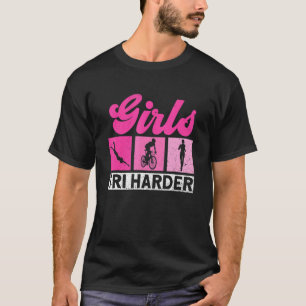 Triatleet voor meisjes Tri Harder Triathlon T-shirt