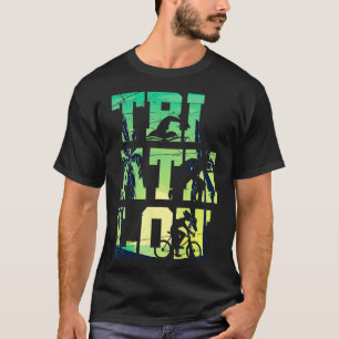 Triatleet Zwemfiets Run Gift Zomer Triathlon T-shirt