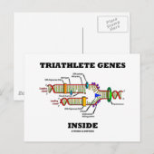 Triatleetgenen in (DNA-replicatie) Briefkaart (Voorkant / Achterkant)