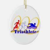 Triatlete CHRISTMAS ORNAMENT SWIM BIKE RUN (Rechts)