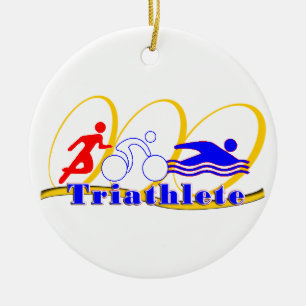 Triatlete CHRISTMAS ORNAMENT SWIM BIKE RUN