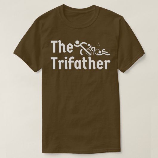 Triatlete Definition Best Triathlon Dad I Support T-shirt (Design voorkant)