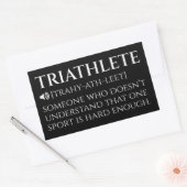 Triatlete Definition Funny Rechthoekige Sticker (Envelop)