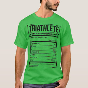 Triatlete Funny Triathlon Nutrion Label 2 T-shirt