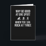 Triatlete Gifts Endurance Sports Triathlon Lover Kaart<br><div class="desc">Op zoek naar een perfect cadeau voor een triathlon minnaar? Haal dit grappige triatlon cadeau voor een triatleet,  die dol is op het zwemmen,  rennen en fietsen in de uithoudingssport. Geweldig triatleet cadeau voor Kerstmis.</div>