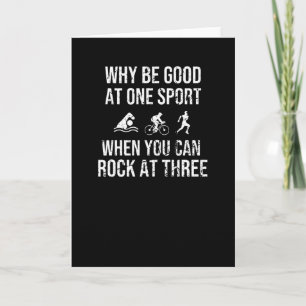 Triatlete Gifts Endurance Sports Triathlon Lover Kaart