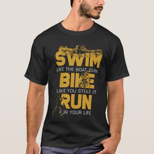 Triatlete Gifts Triathlon T-shirt (Voorkant)
