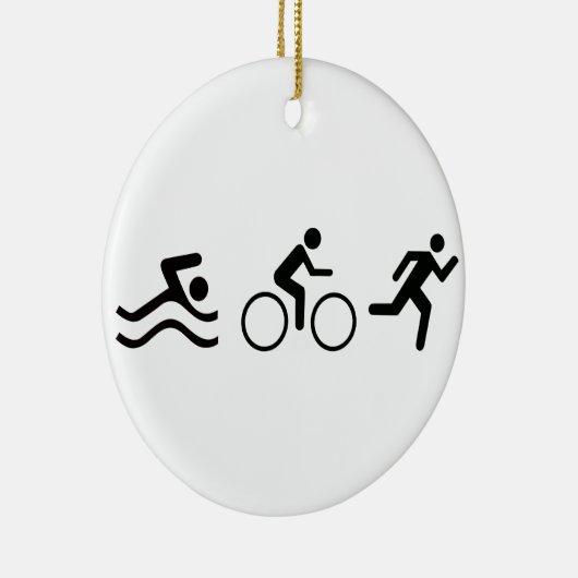Triatlete Keramisch Ornament (Rechts)