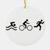 Triatlete Keramisch Ornament (Voorkant)