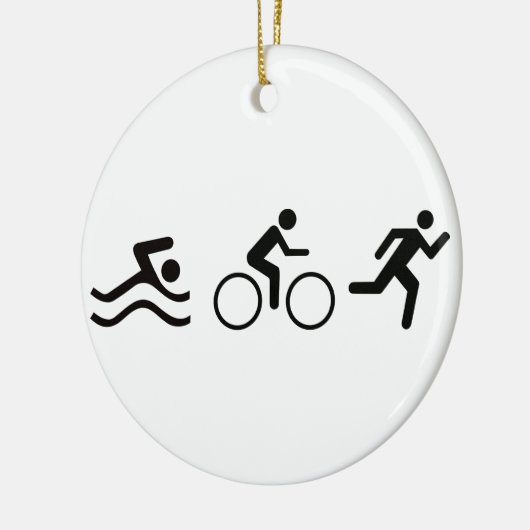 Triatlete Keramisch Ornament (Links)