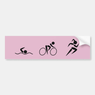 Triatlete-meisje Bumpersticker