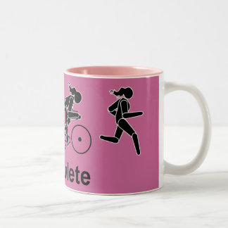 Triatlete-Mok voor vrouwen Tweekleurige Koffiemok