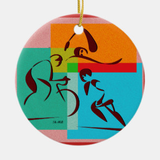 Triatlete New Colors Ornament
